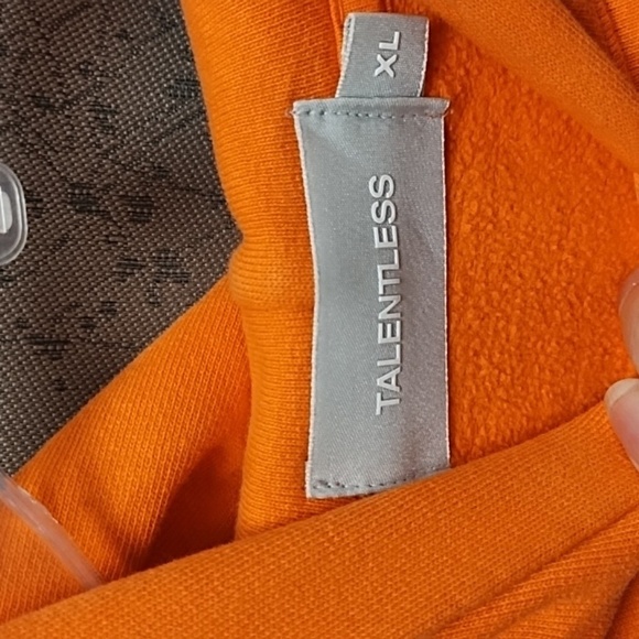 Talentless orange hoodie sweatshirt size XL - Picture 5 of 7